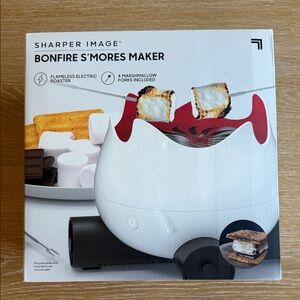 Sharper Image Bonfire S'mores Maker - White with Black Base Accent